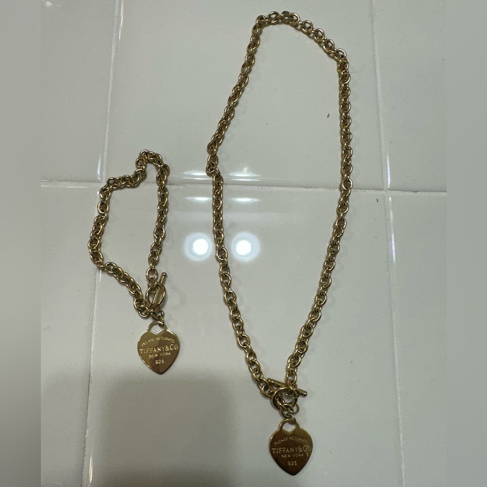 Stainless Steel Necklace and Bracelet Set